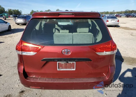 2013 Toyota Sienna из США, поврежденный, VIN 5TDZK3DC3DS324408